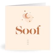 Geboortekaartje naam Soof m1