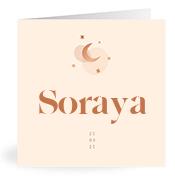 Geboortekaartje naam Soraya m1