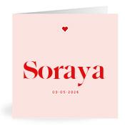Geboortekaartje naam Soraya m3