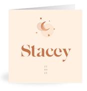 Geboortekaartje naam Stacey m1