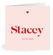 Geboortekaartje naam Stacey m3