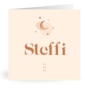 Geboortekaartje naam Steffi m1