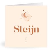 Geboortekaartje naam Steijn m1