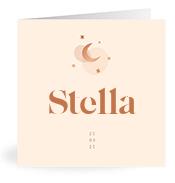 Geboortekaartje naam Stella m1