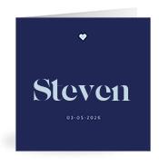 Geboortekaartje naam Steven j3