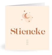 Geboortekaartje naam Stieneke m1