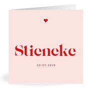 Geboortekaartje naam Stieneke m3