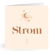 Geboortekaartje naam Strom m1