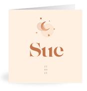 Geboortekaartje naam Sue m1