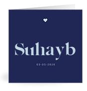 Geboortekaartje naam Suhayb j3