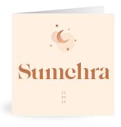 Geboortekaartje naam Sumehra m1