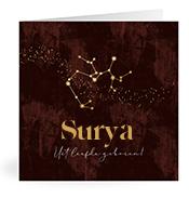 Geboortekaartje naam Surya u3