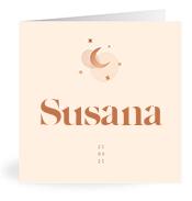 Geboortekaartje naam Susana m1