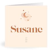 Geboortekaartje naam Susane m1