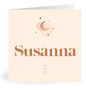 Geboortekaartje naam Susanna m1