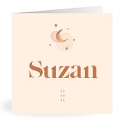 Geboortekaartje naam Suzan m1