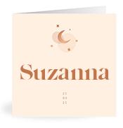 Geboortekaartje naam Suzanna m1