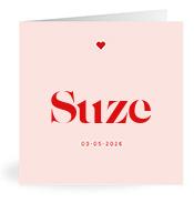Geboortekaartje naam Suze m3