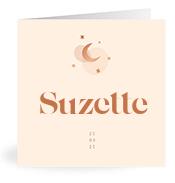 Geboortekaartje naam Suzette m1