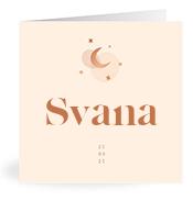 Geboortekaartje naam Svana m1