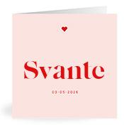 Geboortekaartje naam Svante m3