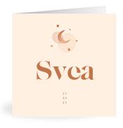Geboortekaartje naam Svea m1