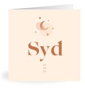 Geboortekaartje naam Syd m1