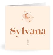 Geboortekaartje naam Sylvana m1