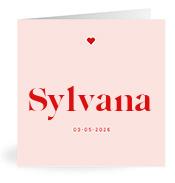 Geboortekaartje naam Sylvana m3