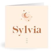Geboortekaartje naam Sylvia m1