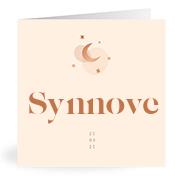 Geboortekaartje naam Synnove m1