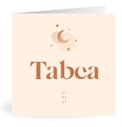 Geboortekaartje naam Tabea m1