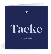 Geboortekaartje naam Taeke j3