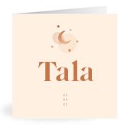 Geboortekaartje naam Tala m1