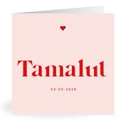 Geboortekaartje naam Tamalut m3