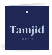 Geboortekaartje naam Tamjid j3