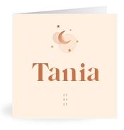 Geboortekaartje naam Tania m1