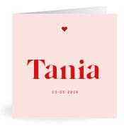 Geboortekaartje naam Tania m3