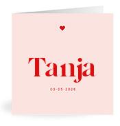 Geboortekaartje naam Tanja m3