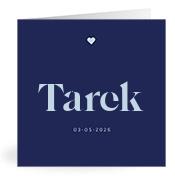 Geboortekaartje naam Tarek j3