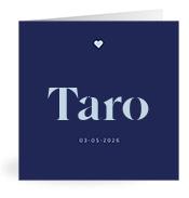 Geboortekaartje naam Taro j3