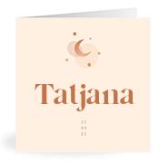Geboortekaartje naam Tatjana m1