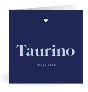 Geboortekaartje naam Taurino j3