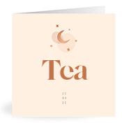 Geboortekaartje naam Tea m1