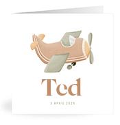 Geboortekaartje naam Ted j1