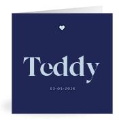 Geboortekaartje naam Teddy j3