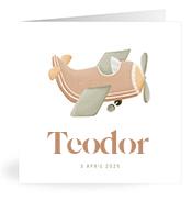 Geboortekaartje naam Teodor j1