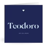 Geboortekaartje naam Teodoro j3