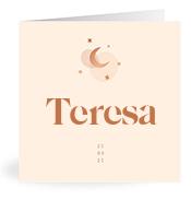 Geboortekaartje naam Teresa m1