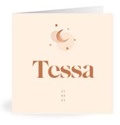 Geboortekaartje naam Tessa m1